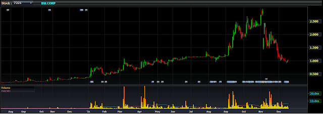 Bslcorp share price