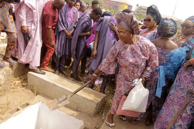 At The Final Burial  of  Deaconess Christiana Ajiun Ayinde Akinola Olatunji (JP ) In Abeokuta.