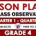 GRADE 4 LESSON PLANS for Class Observations (Q1-Q4) SY 2021-2022