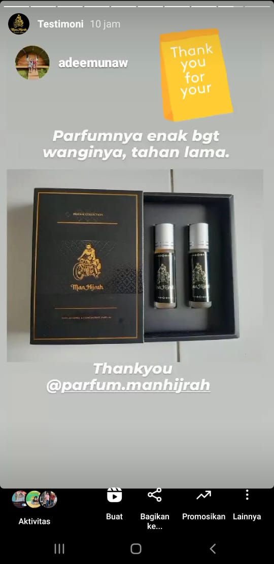 Testimoni Parfum Kasturi Man Hijrah