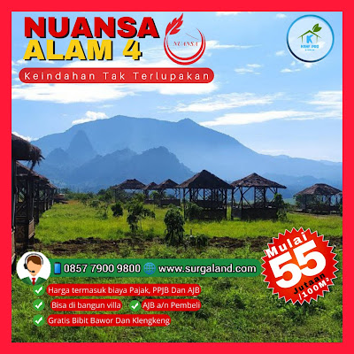 0857-7900-9800 | Nuansa Alam Tahap 4 Bogor Kavling Murah Terlaris dengan View Super Indah