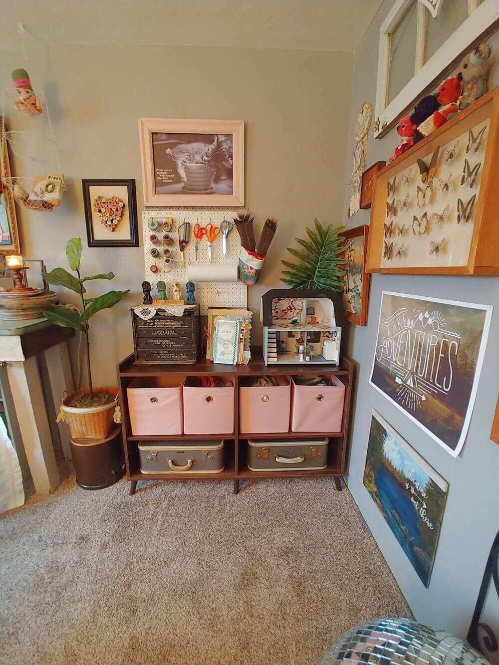 How to Make Space for a Craft Studio When You Don't Have Any Space