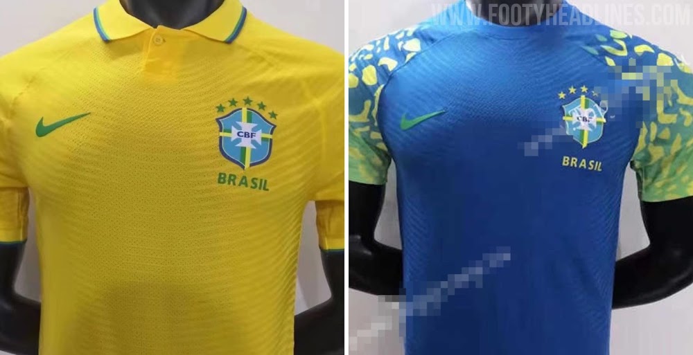 Brazil 2022 World Cup Home &amp; Away Kits Leaked? - Footy Headlines
