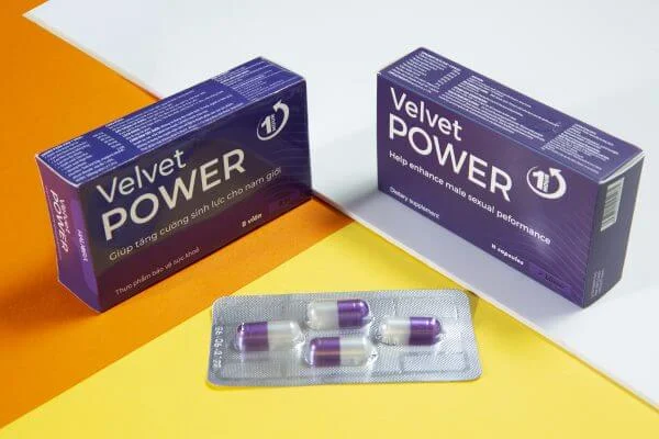 Thuốc tăng cường sinh lý nam tức thời Velvet Power 1h