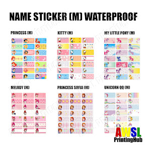 Name Stickers Waterproof Stickers