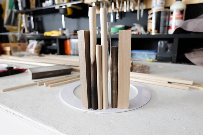 gluing dowel pieces on recessed can light goof ring