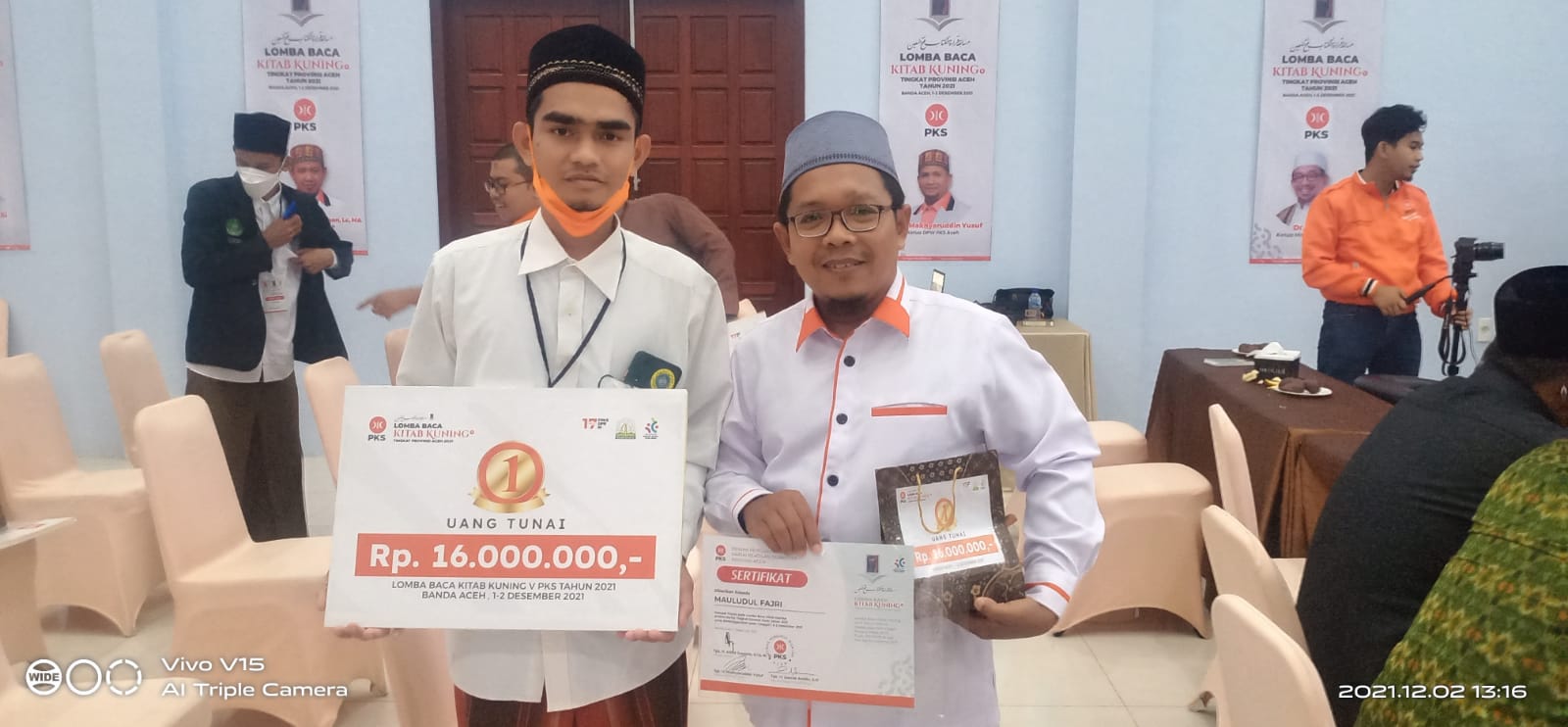 Membanggakan! Maulidul Fajri Santri Asal Bireuen Raih Juara 1 Lomba Baca Kitab Kuning PKS Aceh