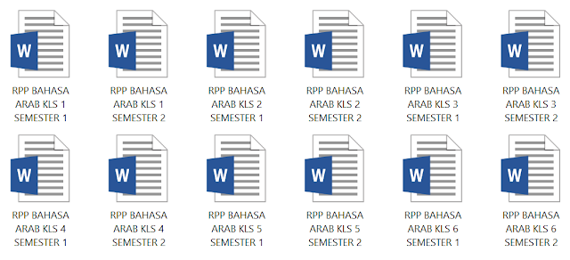 Download RPP Lengkap 1 Lembar Bahasa Arab Kelas 1,2,3,4,5 dan 6 SD/MI