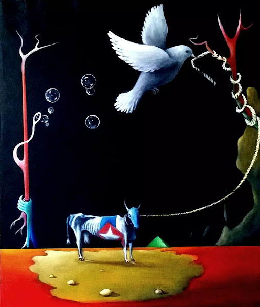 Liberen la vaca flaca, pintura Ramon Calcaño