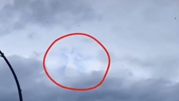 VIDEO: ¿Un demonio en las nubes? Se viraliza extraña figura humana en el cielo; causa miedo entre la gente