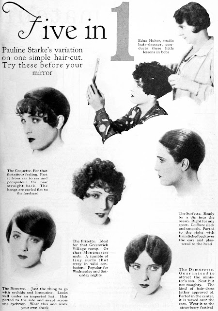 Five in 1: Hairstyle Variations by Pauline Starke From the 1920s ~ Vintage  Everyday