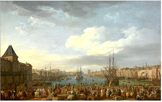 Joseph Vernet, L'Intérieur du Port de Marseille, huile sur toile, 1794