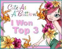 Top 3 Winner at Cute As A Button Challenge Blog