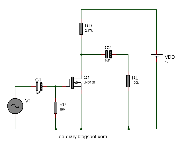 depletion mode MOSFET amplifier circuit