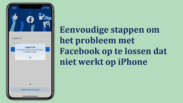 Eenvoudige stappen om het probleem met Facebook op te lossen dat niet werkt op iPhone