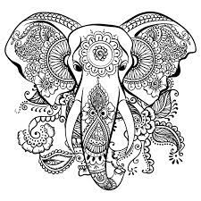 Get free printable elephant coloring pages for adults to get rid of stress