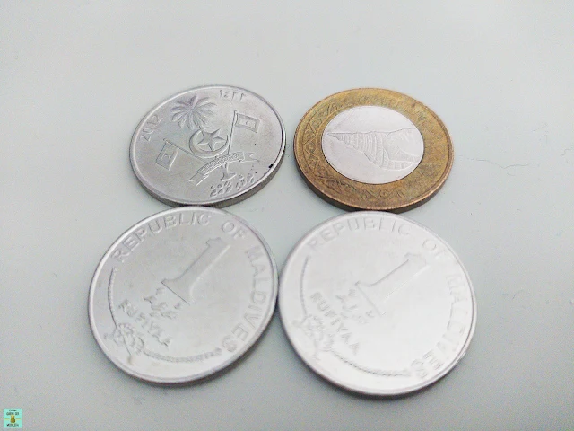 Moneda en Maldivas