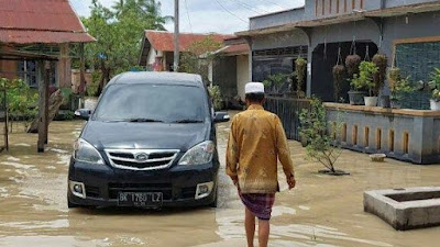 Banjir Landa Sei Rampah Sergai, Ratusan Rumah Terendam