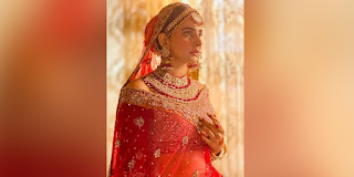Saba Qamar's bridal photo shoot became an adornment of social media