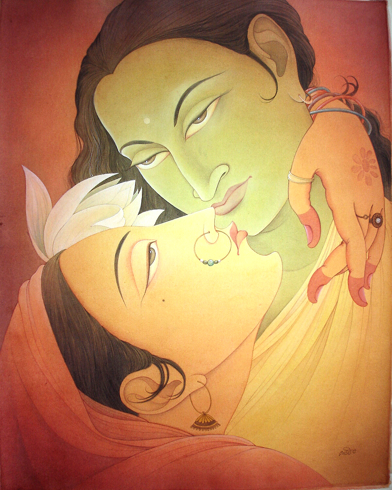 Face to face, artwork created by Rajib Gain