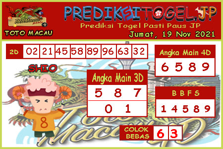 Prediksi Toto Macau JP Jumat 19 November 2021