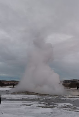 Geyser Strokkur, el más activo de Islandia.