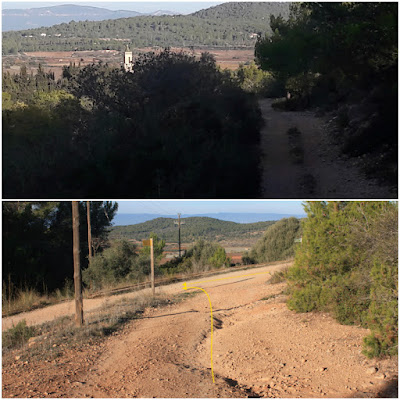 CIMS I COTES DEL BAIX PENEDÈS - MASLLORENÇ, camí de La Pedrera en direcció al Camí de Masllorenç a Masarbonès i Bonastre