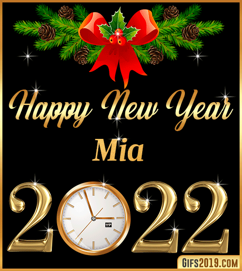 Gif Happy New Year 2022 Mia