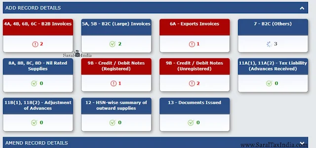 Improved version of GSTR-1/IFF on GST Portal