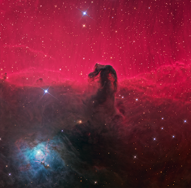 IC 434, Horsehead and NGC 2023 nebula, all in a single field-of-view.