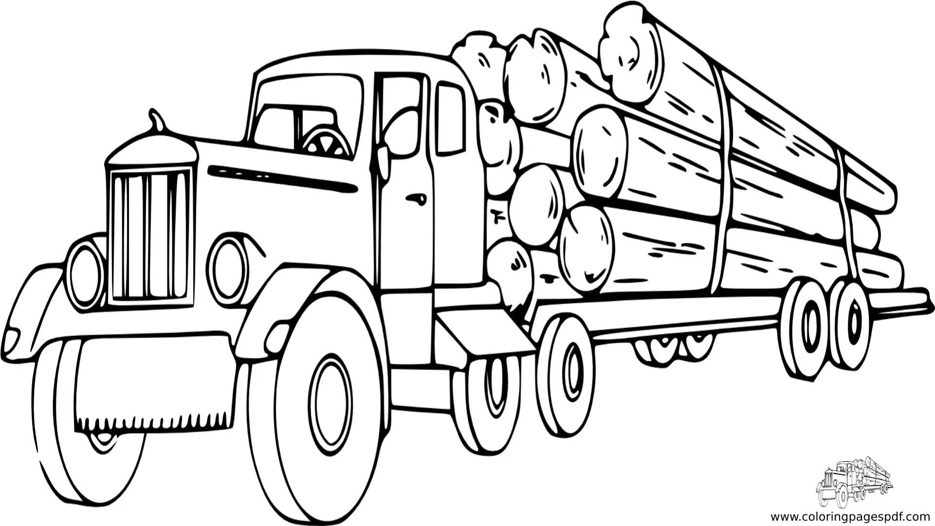Truck Coloring Printables