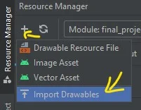 لماذا نقوم برفع صور الى android studio ؟