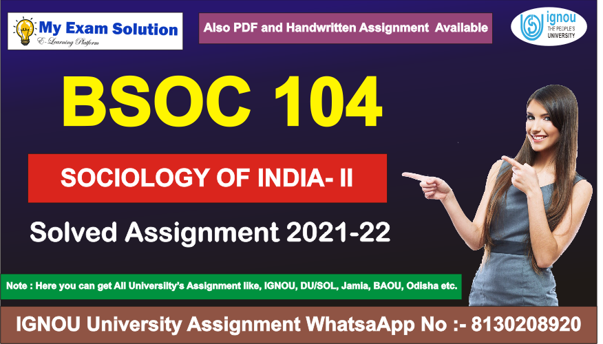 bsoc 104 solved assignment 2021 pdf