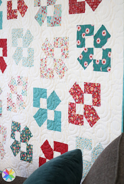 Lucky Duck quilt pattern by Andy of A Bright Corner - a Layer Cake and fat quarter friendly pattern in five sizes