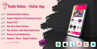 Radio Online v1.0.4 – Flutter Full App Source Code