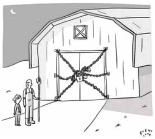 Examine o cartum de Farley Katz, publicado no Instagram da revista The New Yorker em 18.06.2018.