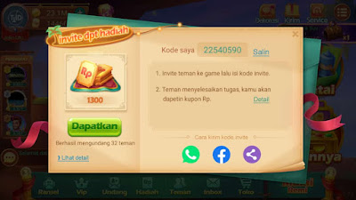 Invite Dapat Hadiah Higgs Domino Island