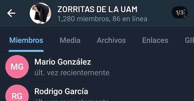 Alumnas de la Mayab exhibidas en Zorritas de la UAM en Telegram