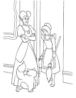 Sinderella coloring page