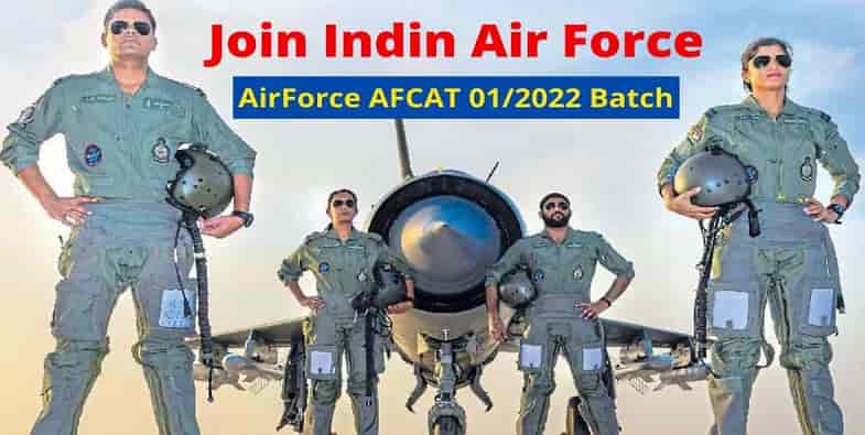 Indian Airforce AFCAT 01/2022 Online Form