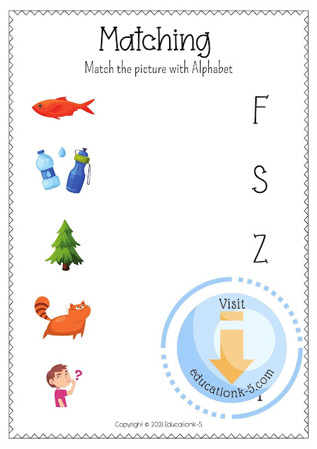 Match the pictures with alphabet