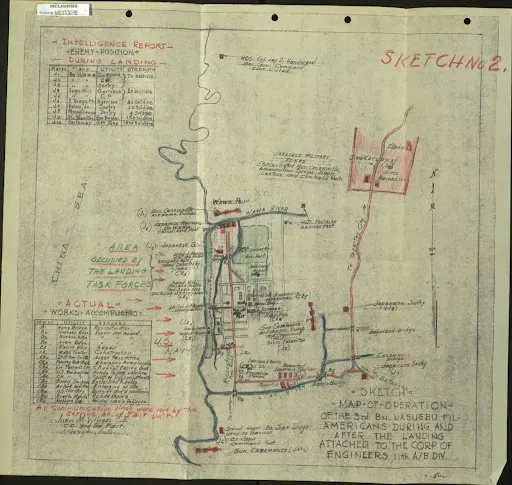 Map of Operations, Nasugbu FAIT