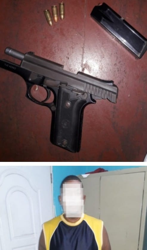 Policía Nacional apresa uno con pistola sin documentos en el Municipio de las Salinas