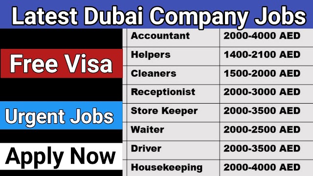 Latest Jobs Vacancy In Dubai - UAE 