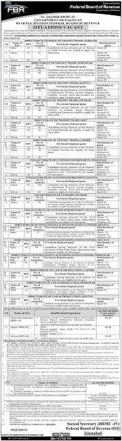 Govt jobs FBR Jobs 2022 Apply online