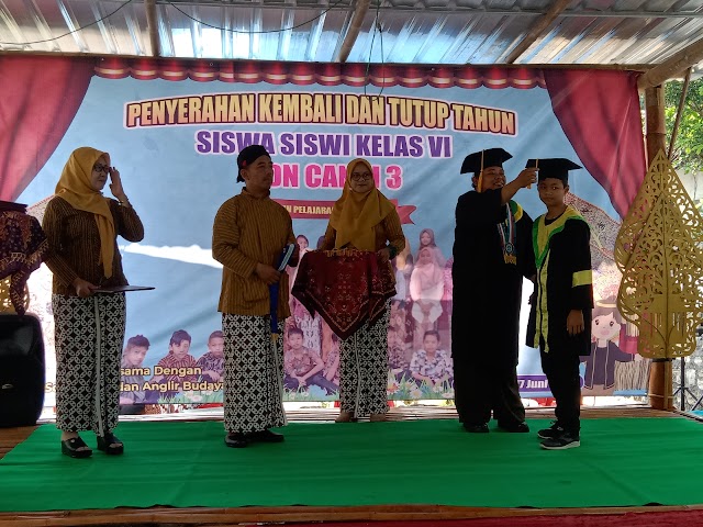 Penyerahan Kembali dan Tutup Tahun Siswa Siswi Kelas VI SDN Candi III Tahun pelajaran 2022/2023