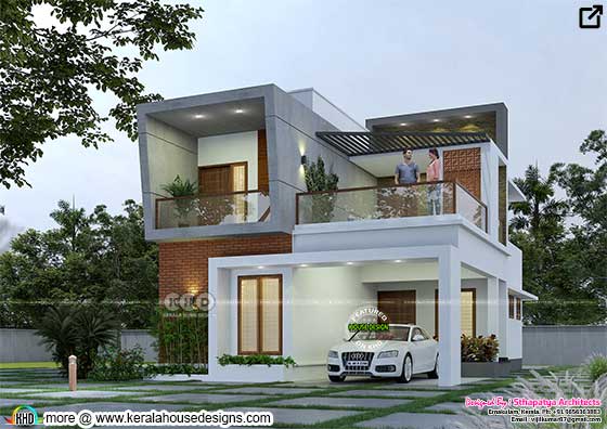 House elevation design by Sthapatya architects