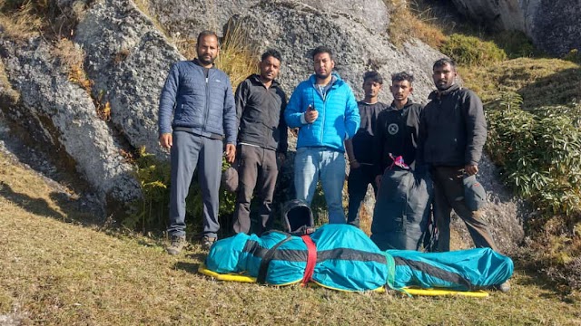 रेस्क्यू टीम ने ननाहार  के बिग फेस जगह से 3300 मीटर की ऊंचाई से निकाला शव