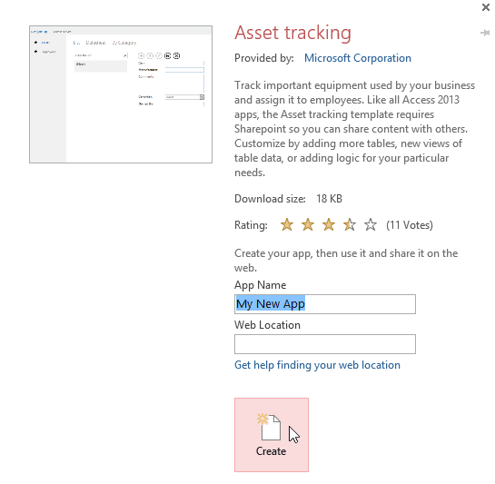 एमएस एक्सेस 2013 में टेम्पलेट से डेटाबेस कैसे बनाएं (How to create a database from a template in MS Access 2013)