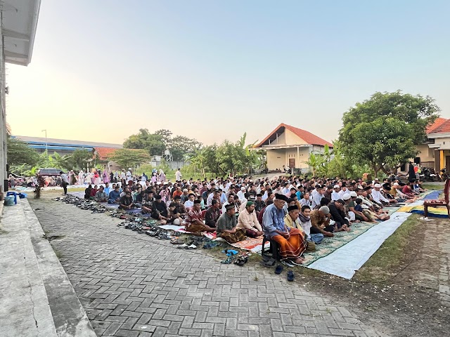 Ribuan Jamaah LDII Wringinanom Padati Lapangan Masjid Baiturohim, Sholat Idul Adha Berlangsung Khidmat
